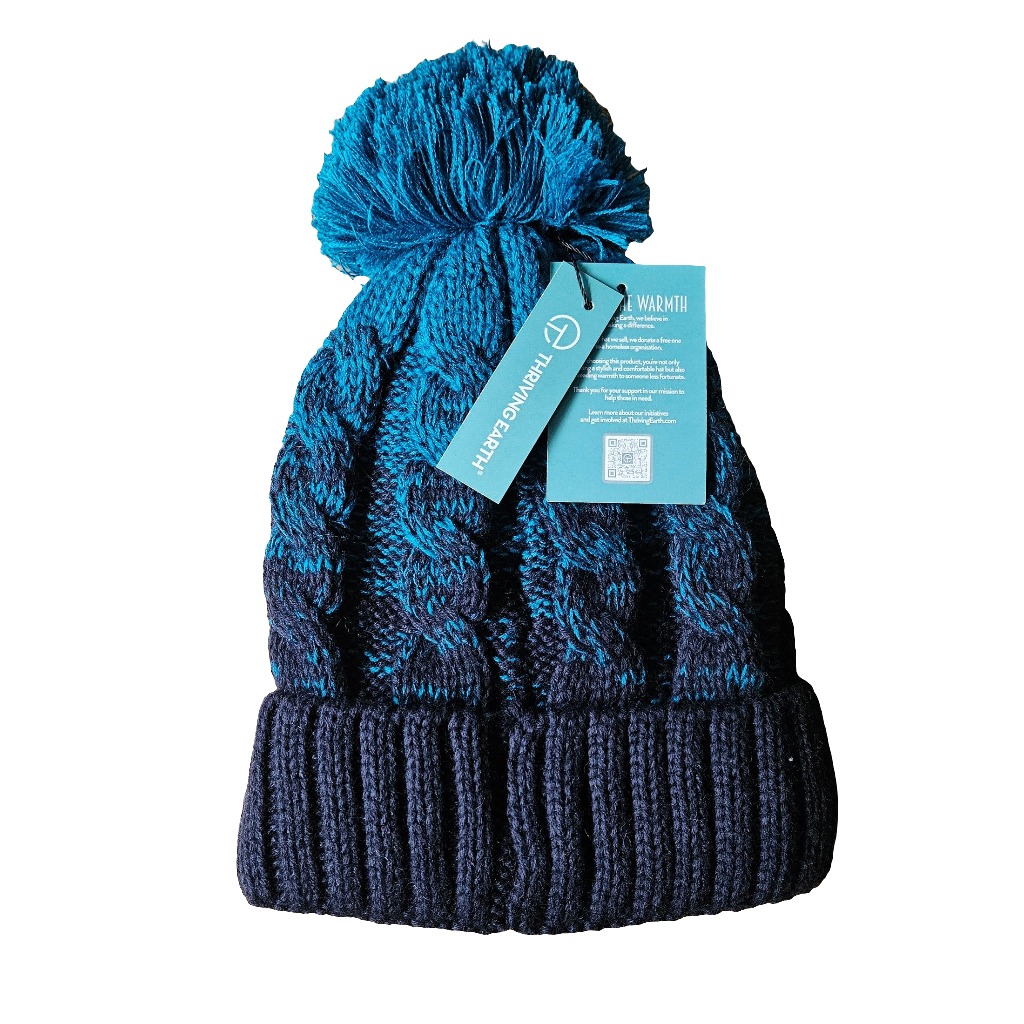 Warm Hat - Blue/Black