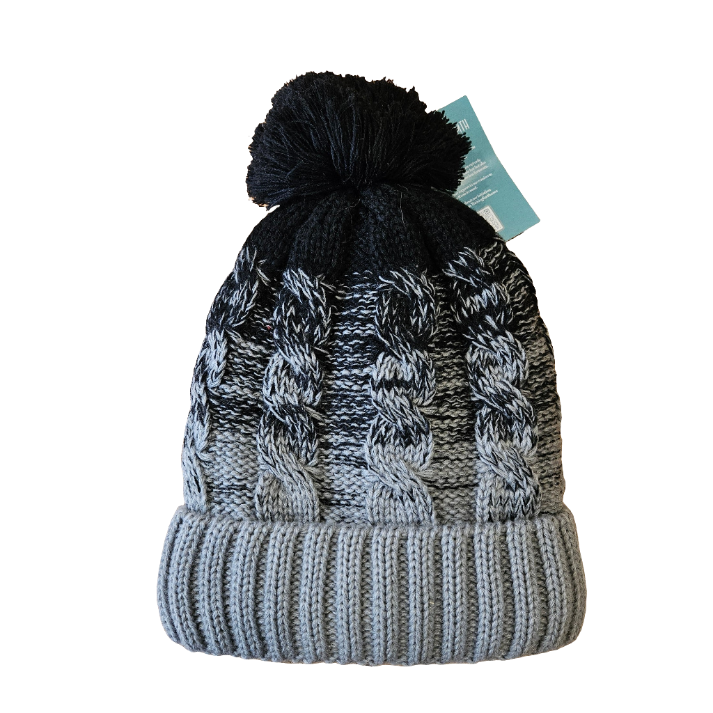 Warm Hat - Grey/Black
