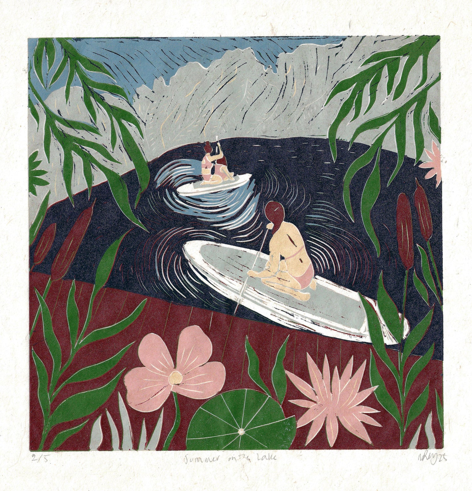 Paddle Board Greeting Card