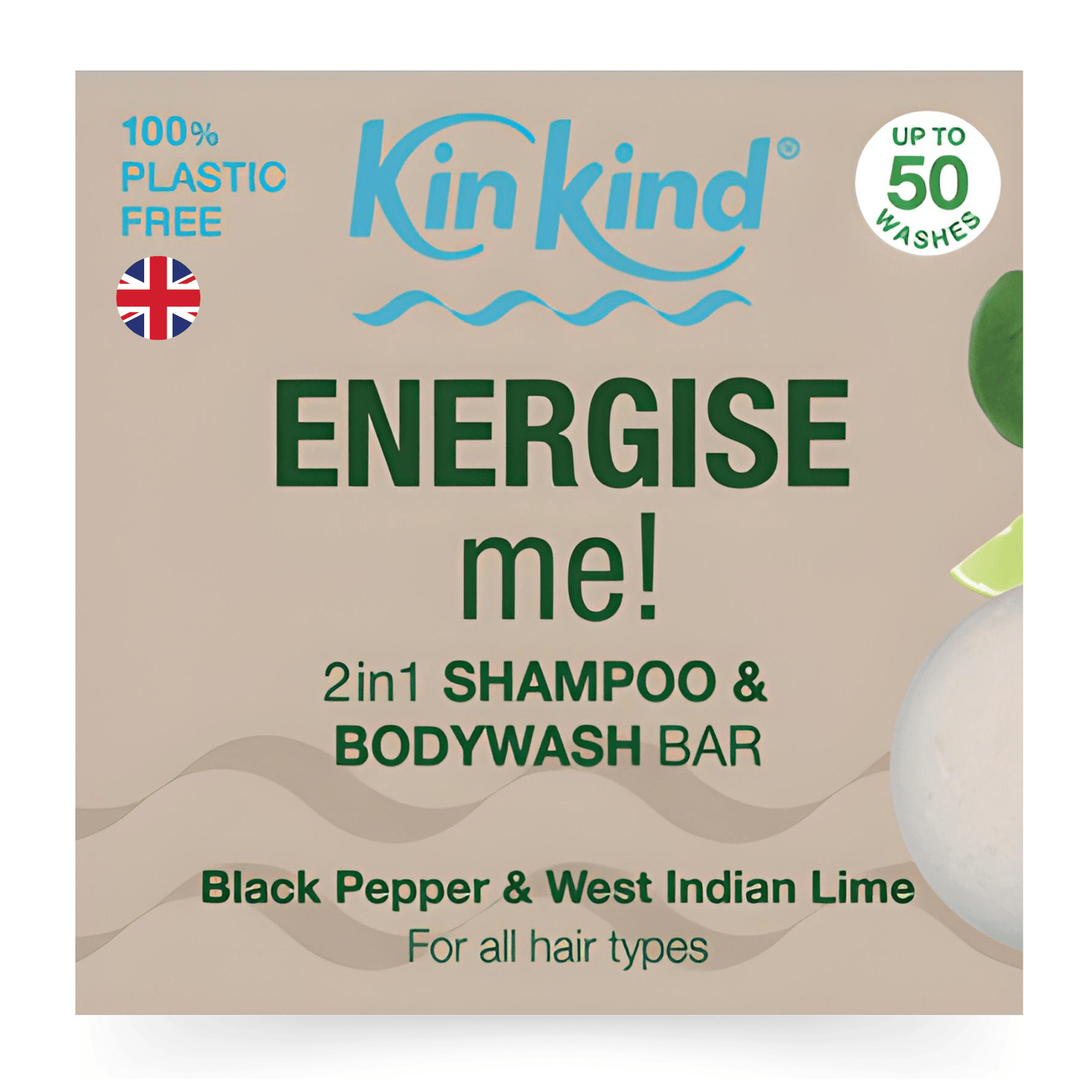 KinKind ENERGISE me! 2in1 Shampoo & BodyWash bar