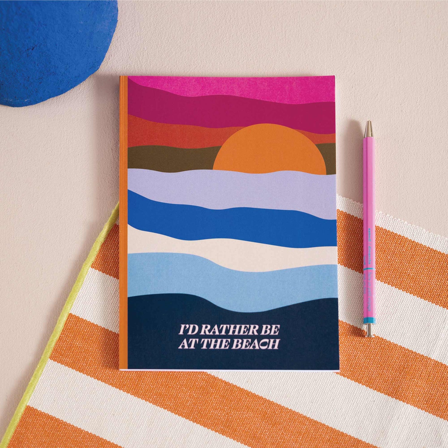Good Tuesday Recycled A5 Lined Notebook – Beach