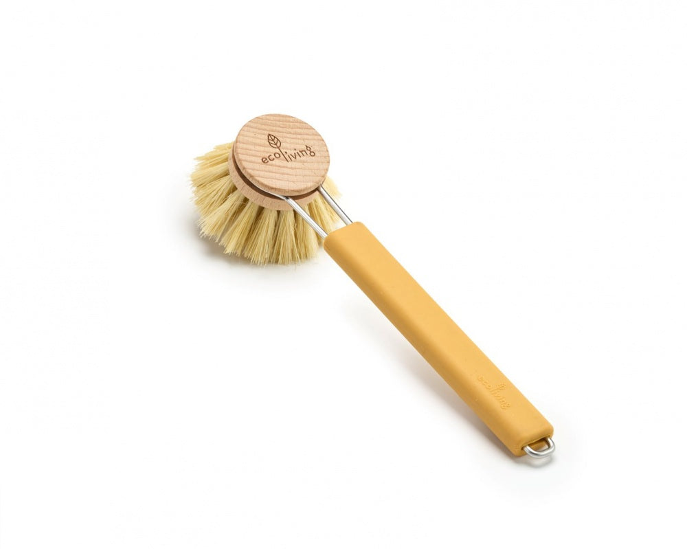 Silicone Handle Dish-Brush Yellow