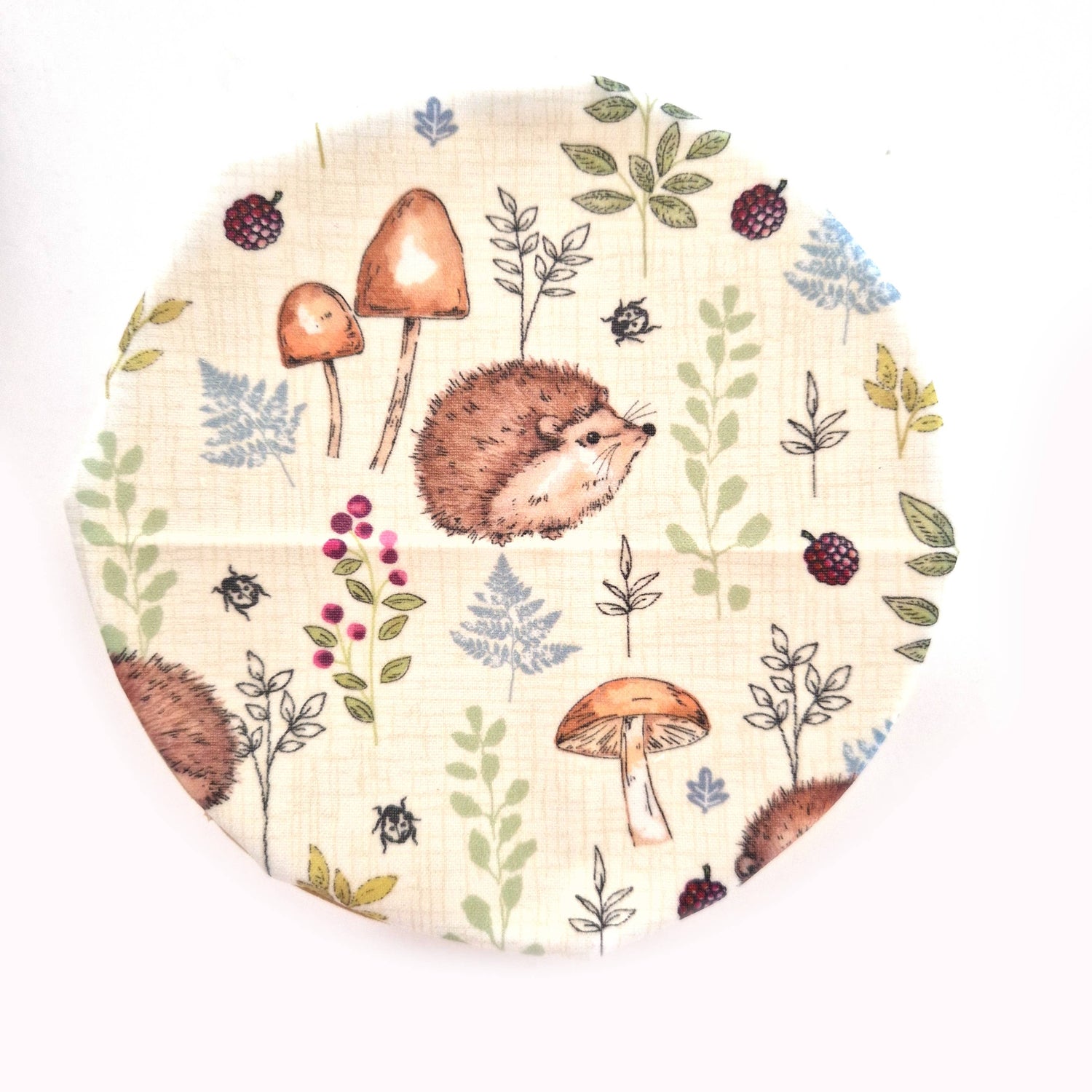 3 HANDMADE Beeswax Wraps | Hedgehogs
